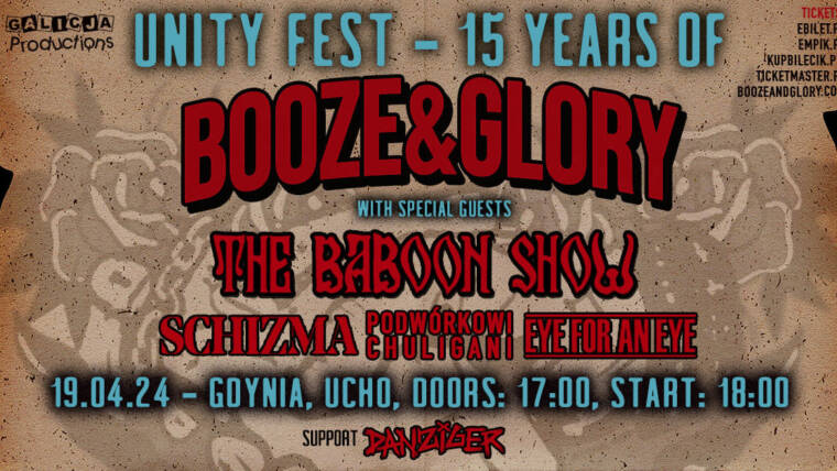 UNITY FEST – 15 YEARS OF BOOZE & GLORY